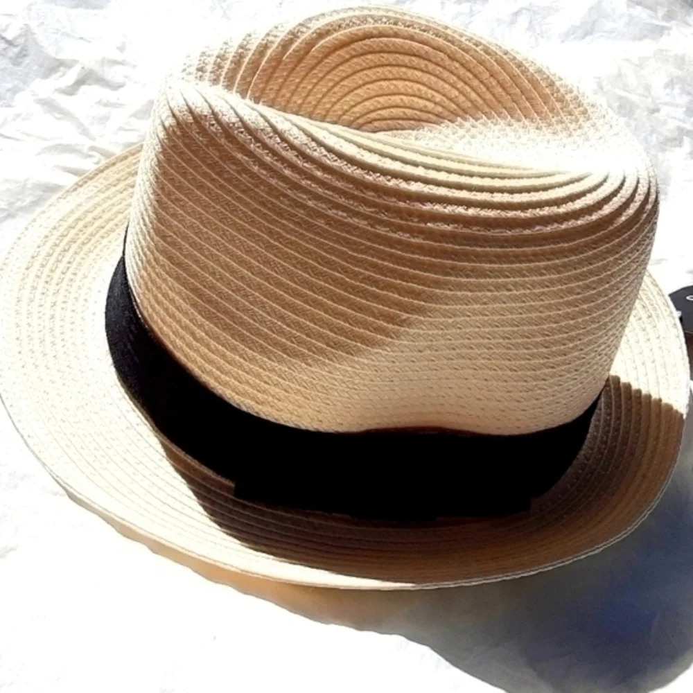 Pop Headwear Straw Fedora Hat